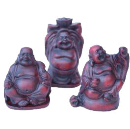 Boeddha beeldje klein - bruin (5cm)