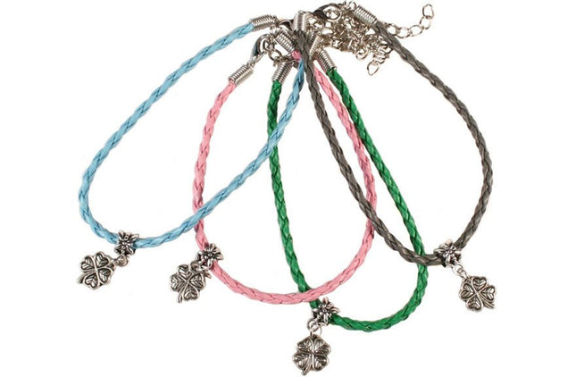 Geluksarmbandje klavertje vier - Lucky Touch - Bedankjes & Cadeautjes