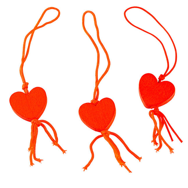 Gelukspoppetjes hartje rood