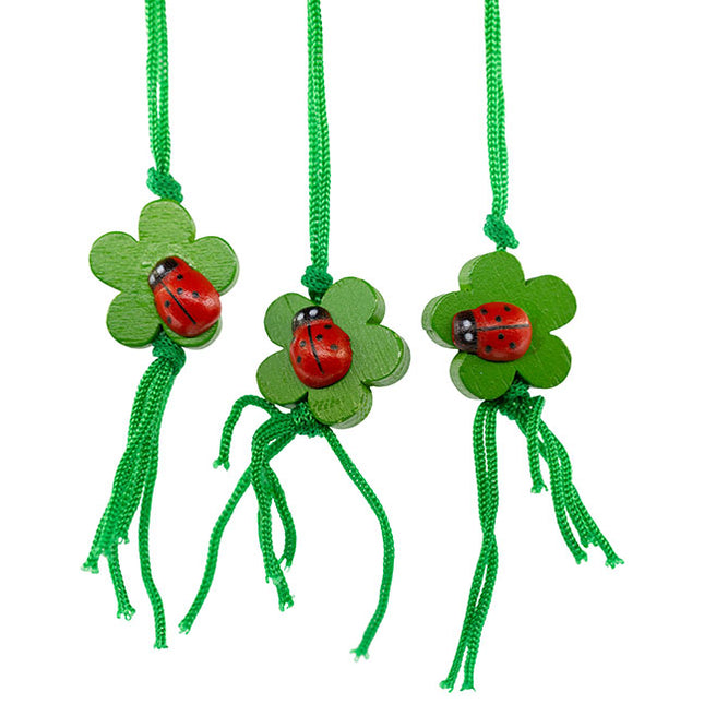 Gelukspoppetjes klavertje lieveheersbeestje