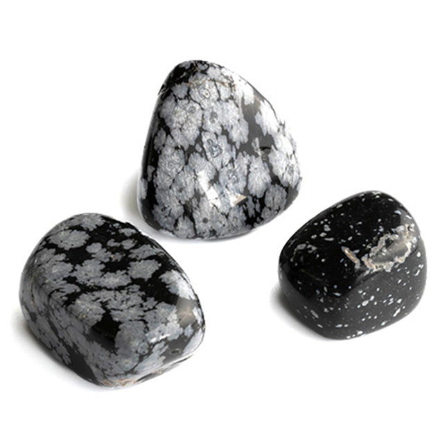 Gelukssteen Obsidiaan sneeuwvlok