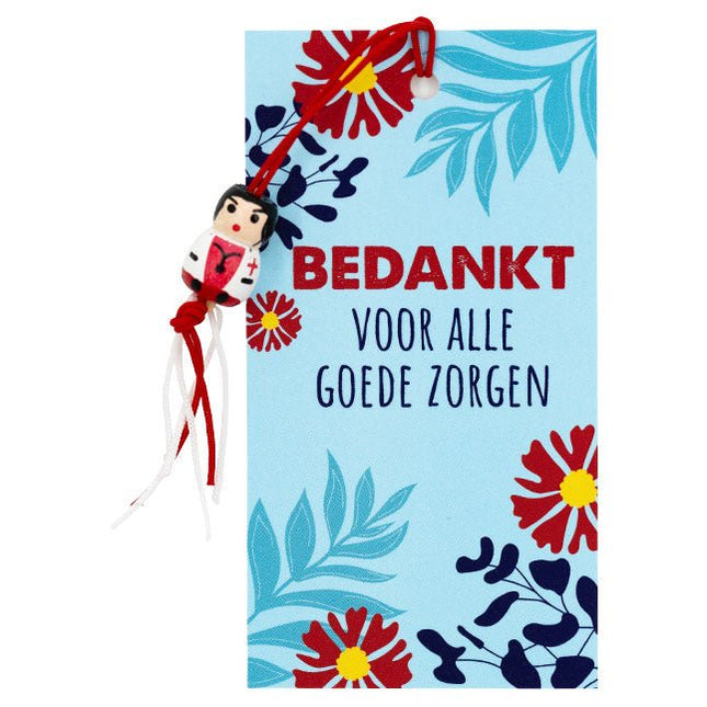 Kaartje Bedankt Zorg - Lucky Touch - Bedankjes & Cadeautjes