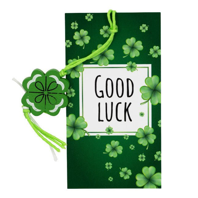 Kaartje Good Luck Klaver - Lucky Touch - Bedankjes & Cadeautjes