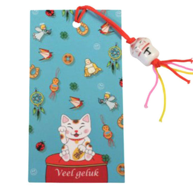 Kaartje Veel geluk Lucky Cat