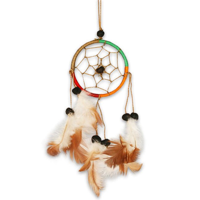 Kleurrijke dromenvanger (23cm) - Lucky Touch - Bedankjes & Cadeautjes