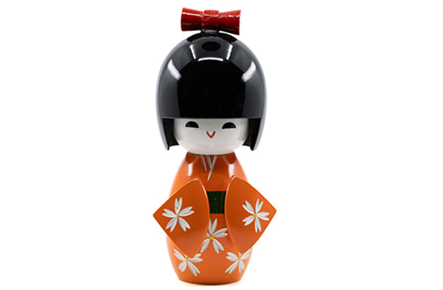Kokeshi Doll Oranje 12 cm