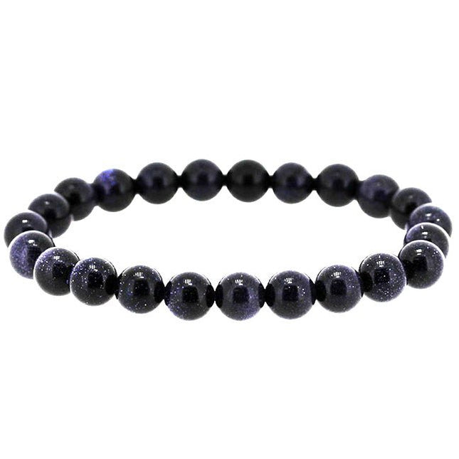 Kralen armband Blauwe Goudsteen - Lucky Touch - Bedankjes & Cadeautjes