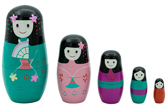 Matroesjka 5-delig - Happy design