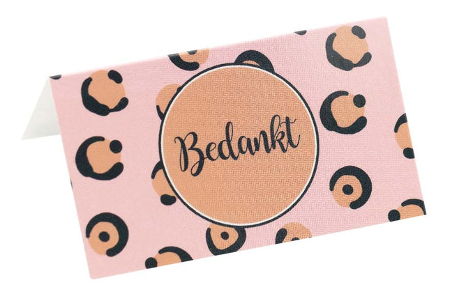 Mini kaartje Bedankt (b) - Lucky Touch - Bedankjes & Cadeautjes