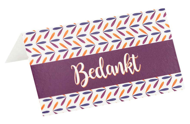 Mini kaartje Bedankt