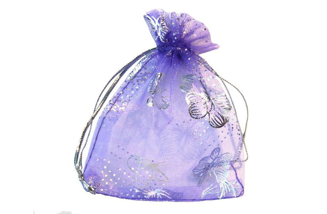 Organza zakjes vlinder 7 x 9 cm - Lucky Touch - Bedankjes & Cadeautjes
