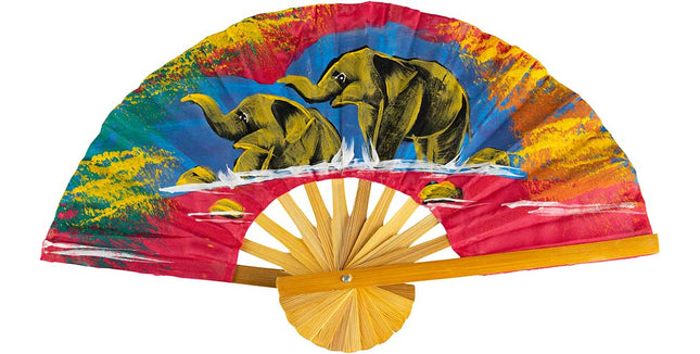 Waaier Olifanten (40cm) - Lucky Touch - Bedankjes & Cadeautjes