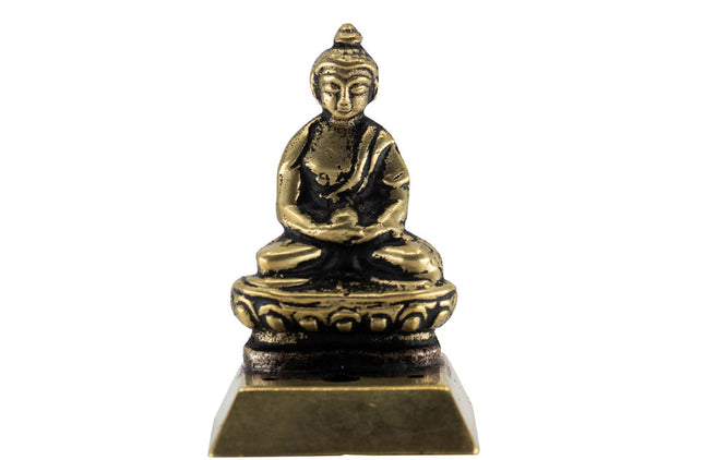 Wierookbrander Boeddha messing