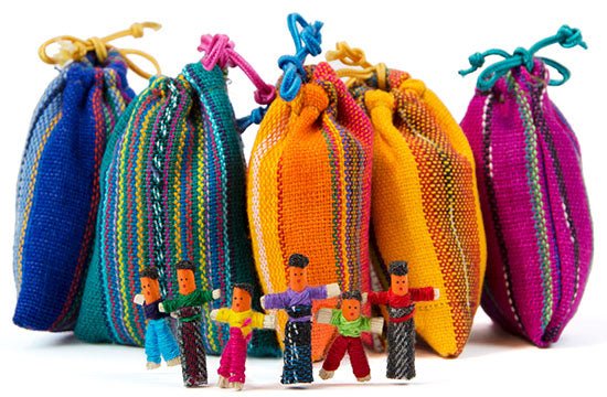 Zorgenpoppetjes in buideltje - Lucky Touch - Bedankjes & Cadeautjes