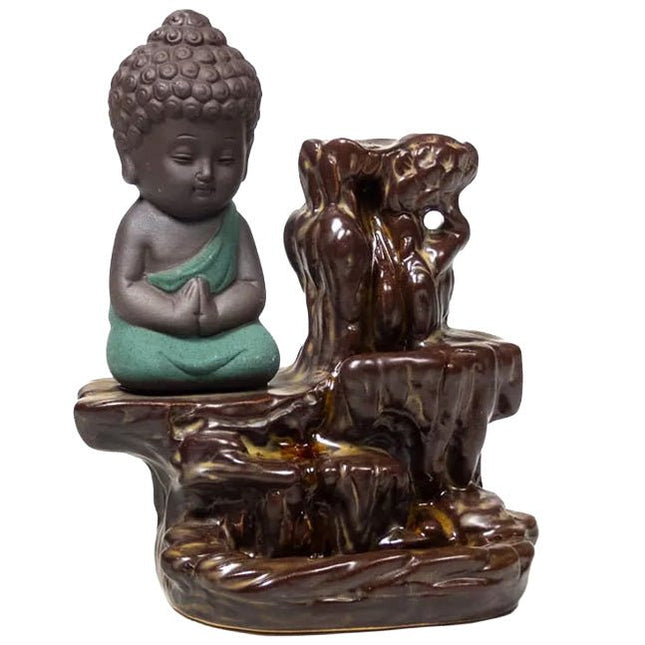 Backflow Wierook Waterval kleine Boeddha - Lucky Touch - Bedankjes & Cadeautjes