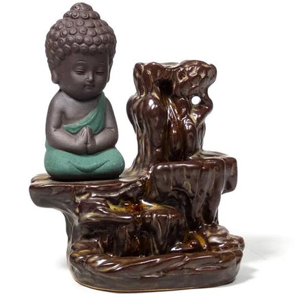 Backflow Wierook Waterval kleine Boeddha - Lucky Touch - Bedankjes & Cadeautjes