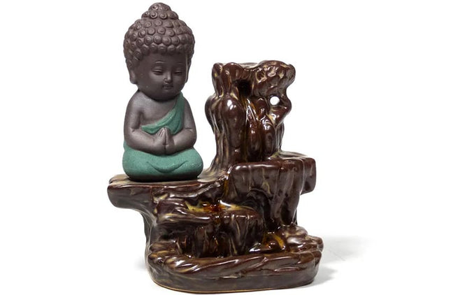 Backflow Wierook Waterval kleine Boeddha - Lucky Touch - Bedankjes & Cadeautjes