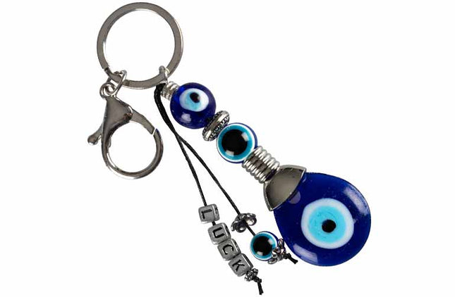 Blauwe Boze Oog sleutelhanger Luck - Lucky Touch - Bedankjes & Cadeautjes