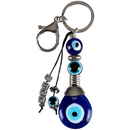 Blauwe Boze Oog sleutelhanger Luck - Lucky Touch - Bedankjes & Cadeautjes