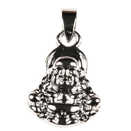 Boeddha hanger zilverkleurig - Lucky Touch - Bedankjes & Cadeautjes