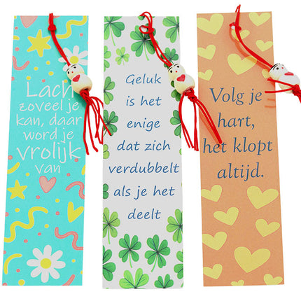 Boekenlegger met Gelukwens