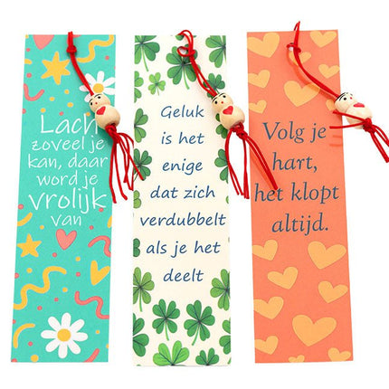 Boekenlegger met Gelukwens - Lucky Touch - Bedankjes & Cadeautjes