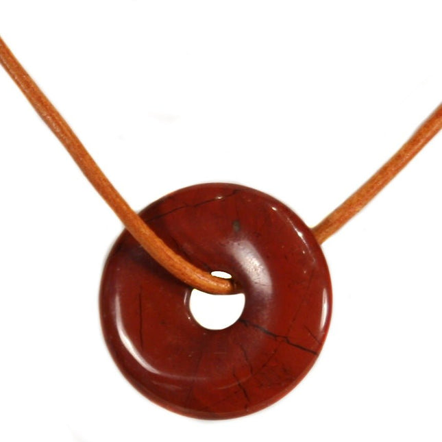 Donut hanger Jaspis rood - Lucky Touch - Bedankjes & Cadeautjes