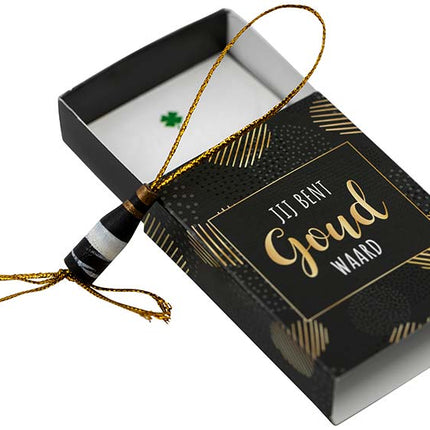 Doosje Jij bent Goud waard (b) - Lucky Touch - Bedankjes & Cadeautjes