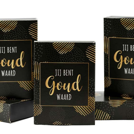 Doosje Jij bent Goud waard (b) - Lucky Touch - Bedankjes & Cadeautjes