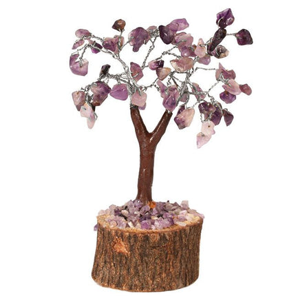Edelsteen boompje Amethist (15cm) - Lucky Touch - Bedankjes & Cadeautjes
