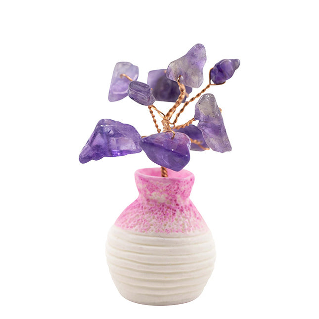 Edelsteen boompje Amethist in potje (6cm)