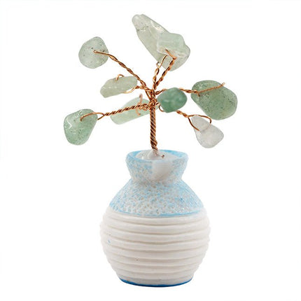 Edelsteen boompje Aventurijn in potje (6cm) - Lucky Touch - Bedankjes & Cadeautjes