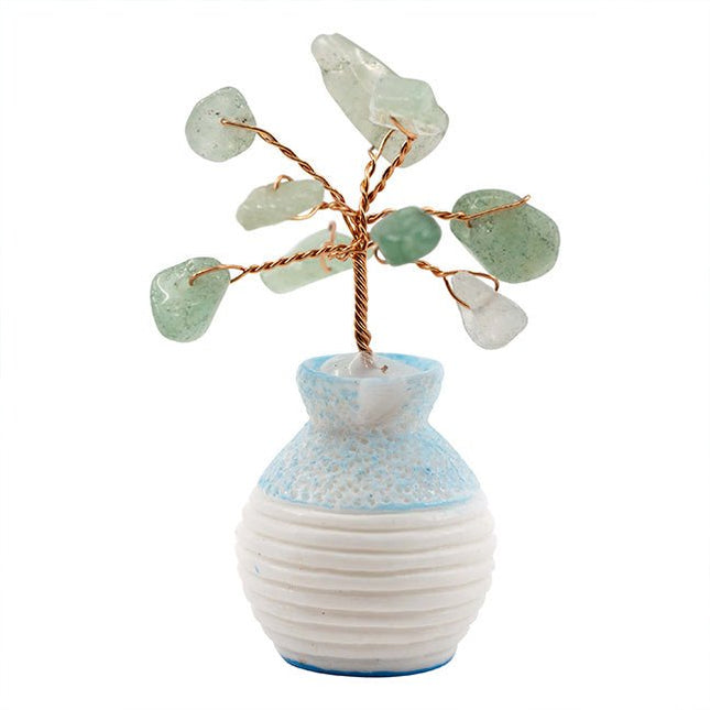 Edelsteen boompje Aventurijn in potje (6cm) - Lucky Touch - Bedankjes & Cadeautjes