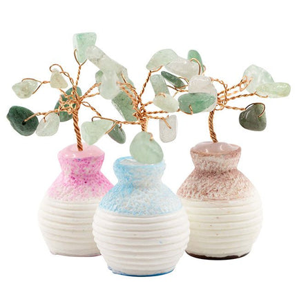 Edelsteen boompje Aventurijn in potje (6cm) - Lucky Touch - Bedankjes & Cadeautjes