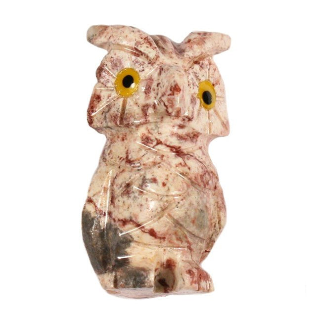 Edelsteen uil wijsheid en kennis - Lucky Touch - Bedankjes & Cadeautjes