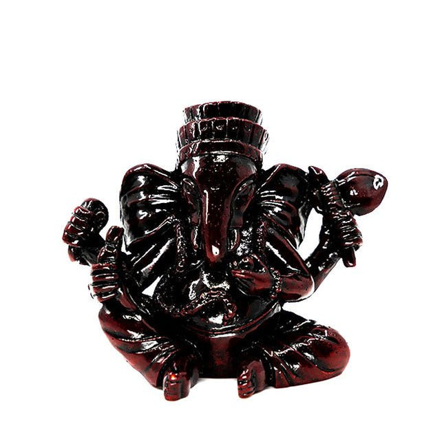 Ganesha beeld roodbruin v1 (9cm) - Lucky Touch - Bedankjes & Cadeautjes