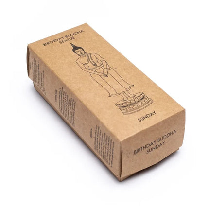 Geboortedag Boeddha beeldje Zondag (10cm) - Lucky Touch - Bedankjes & Cadeautjes