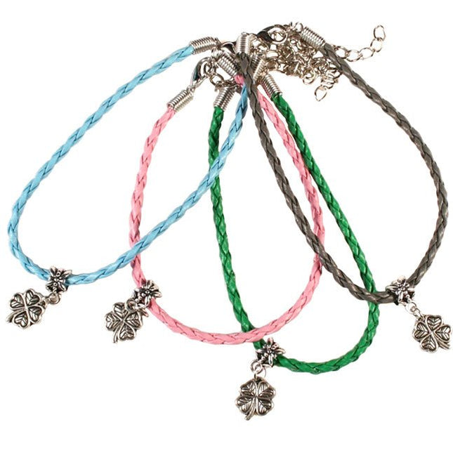 Geluksarmbandje klavertje vier - Lucky Touch - Bedankjes & Cadeautjes