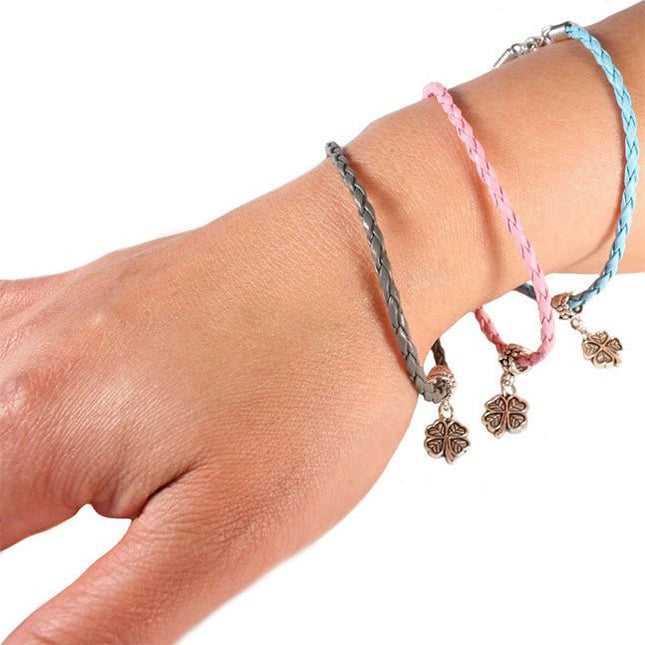 Geluksarmbandje klavertje vier - Lucky Touch - Bedankjes & Cadeautjes