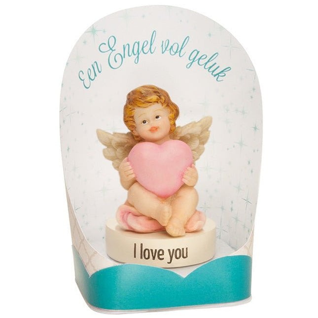 Geluksbeeld I love you - Engel - Lucky Touch - Bedankjes & Cadeautjes