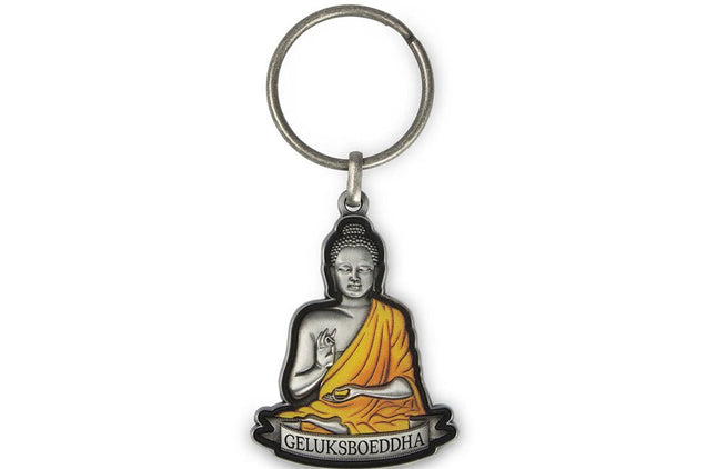Geluksboeddha luxe sleutelhanger - Lucky Touch - Bedankjes & Cadeautjes