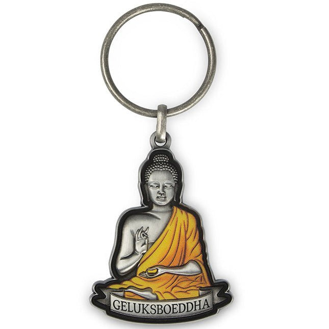 Geluksboeddha luxe sleutelhanger - Lucky Touch - Bedankjes & Cadeautjes