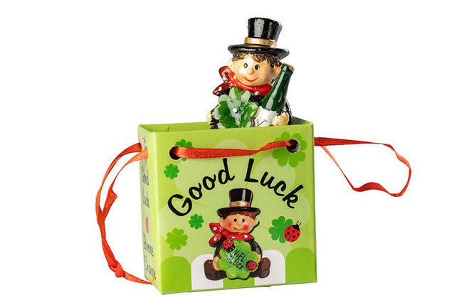 Geluksbrenger in tasje - Lucky Touch - Bedankjes & Cadeautjes