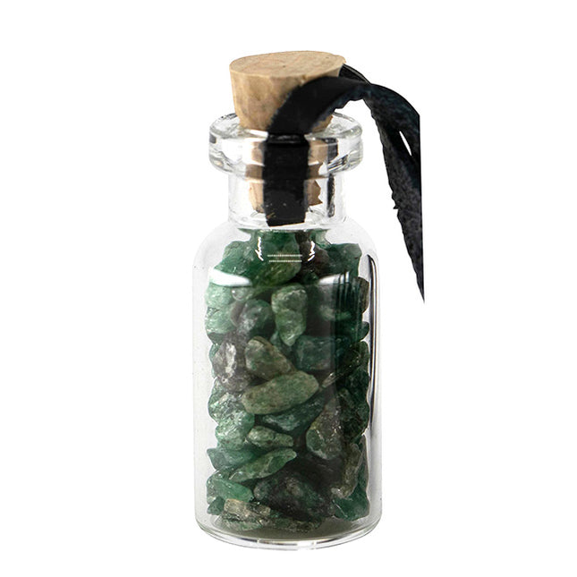 Geluksflesje Aventurijn aan koord