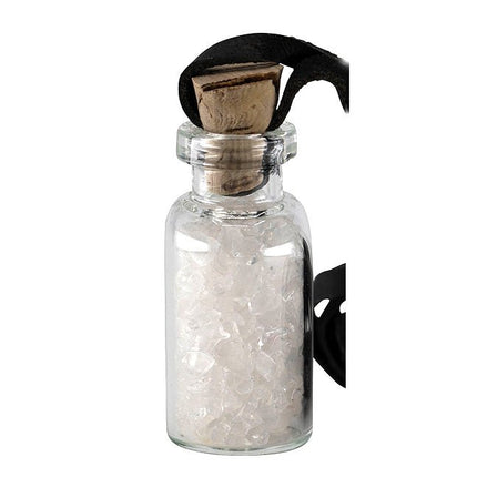 Geluksflesje Bergkristal aan koord - Lucky Touch - Bedankjes & Cadeautjes