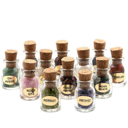 Geluksflesje edelsteentjes - Lucky Touch - Bedankjes & Cadeautjes