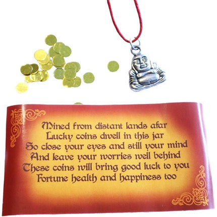 Geluksflesje Happy Boeddha - Lucky Touch - Bedankjes & Cadeautjes