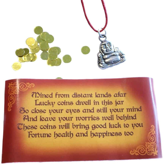 Geluksflesje Happy Boeddha - Lucky Touch - Bedankjes & Cadeautjes