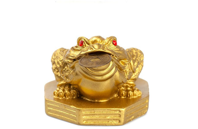 Gelukskikker Feng Shui goud - Lucky Touch - Bedankjes & Cadeautjes