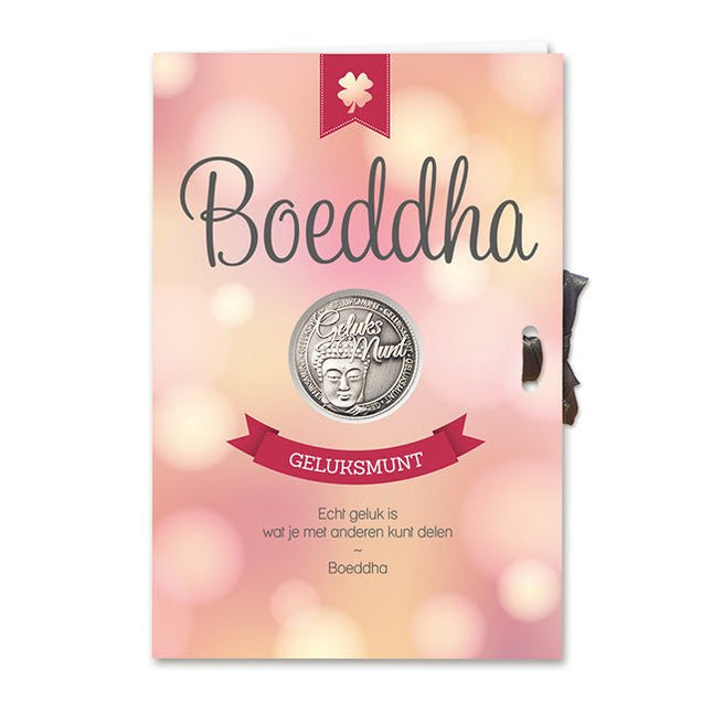 Geluksmunt Giftcard Boeddha - Lucky Touch - Bedankjes & Cadeautjes